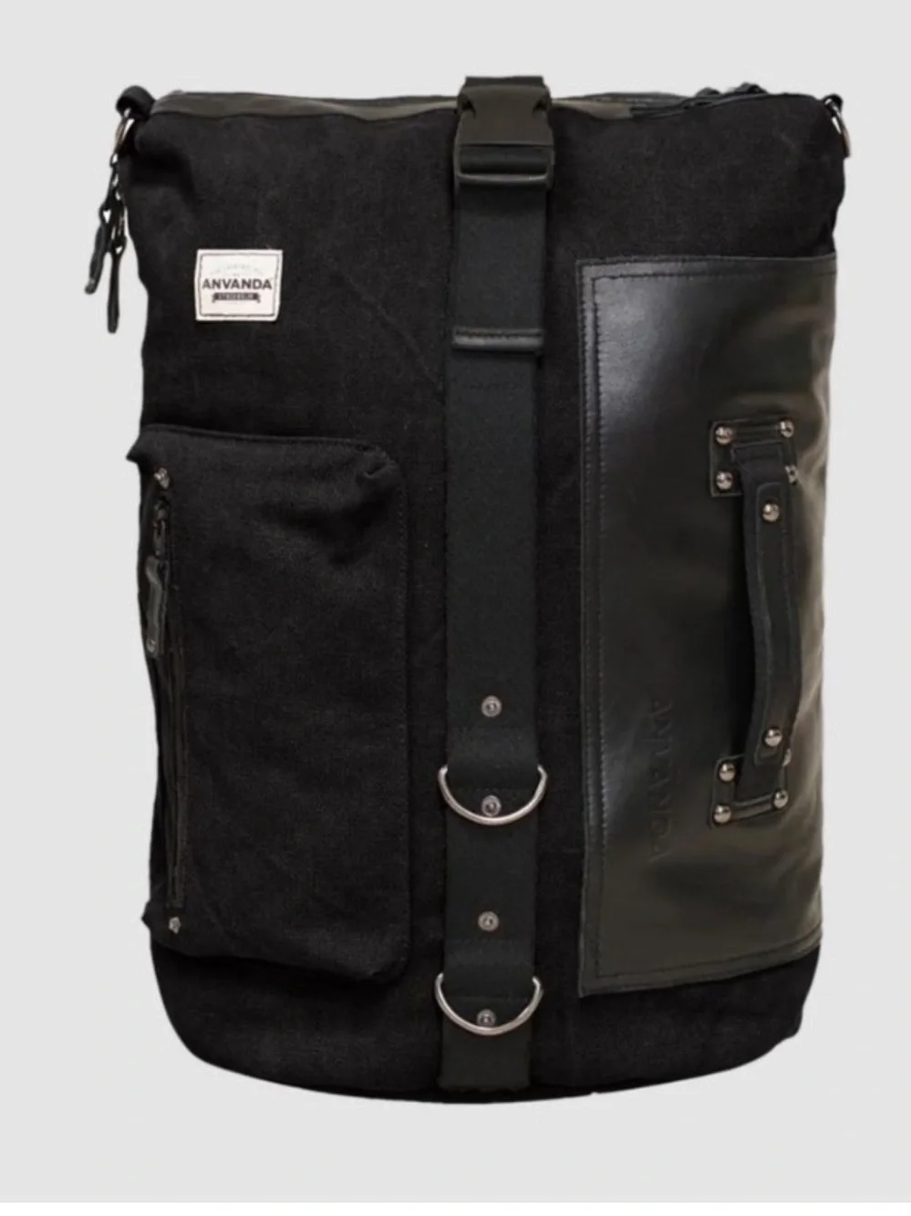 ANVANDA ‘A Great F*ucking Bag V1 Stockholm Sweden Använda NWT Black Leather